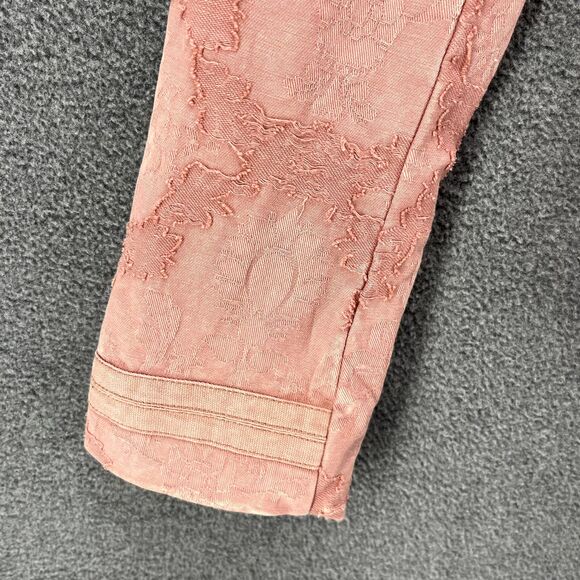 Free People Jacket Womens Small Pink James Jacquard Military Blazer - Picture 7 of 16